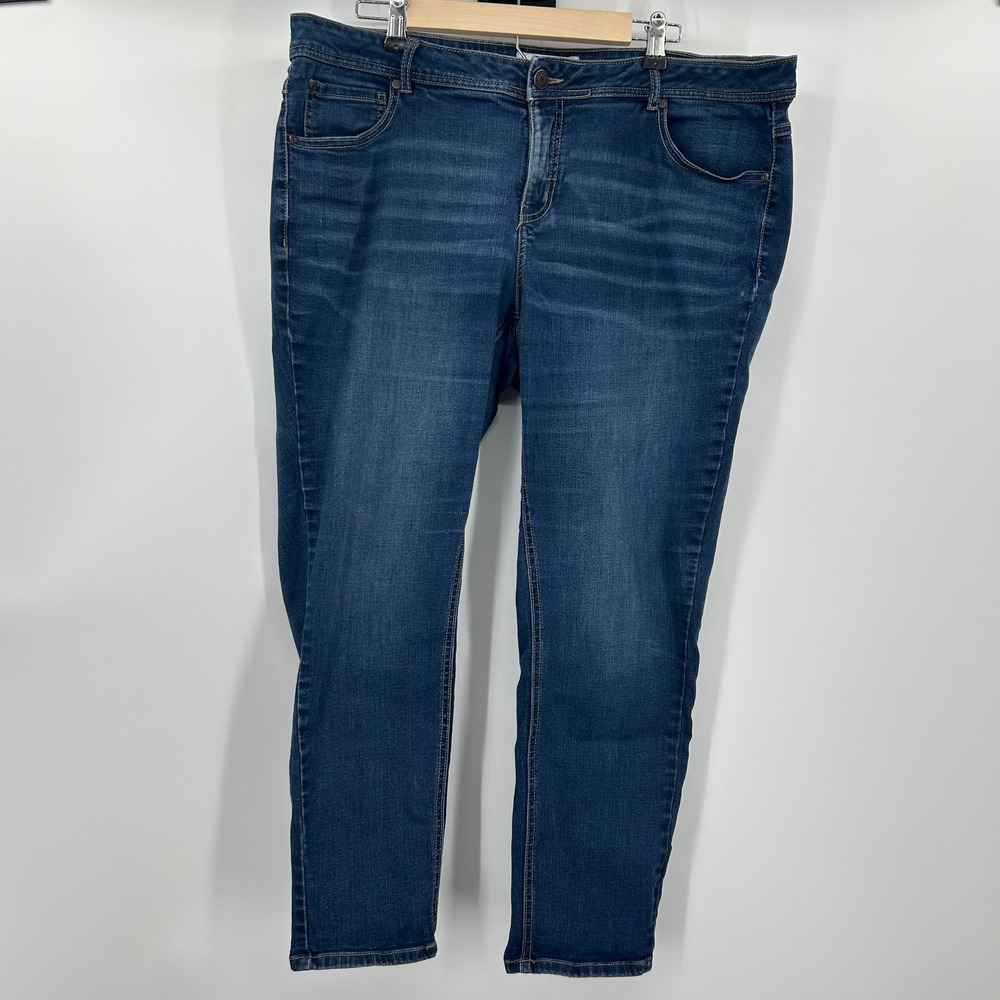 Est. 1946 Denim Curvy Skinny Jeans Womens 16WP Dark Wash Blue Stretch Petite